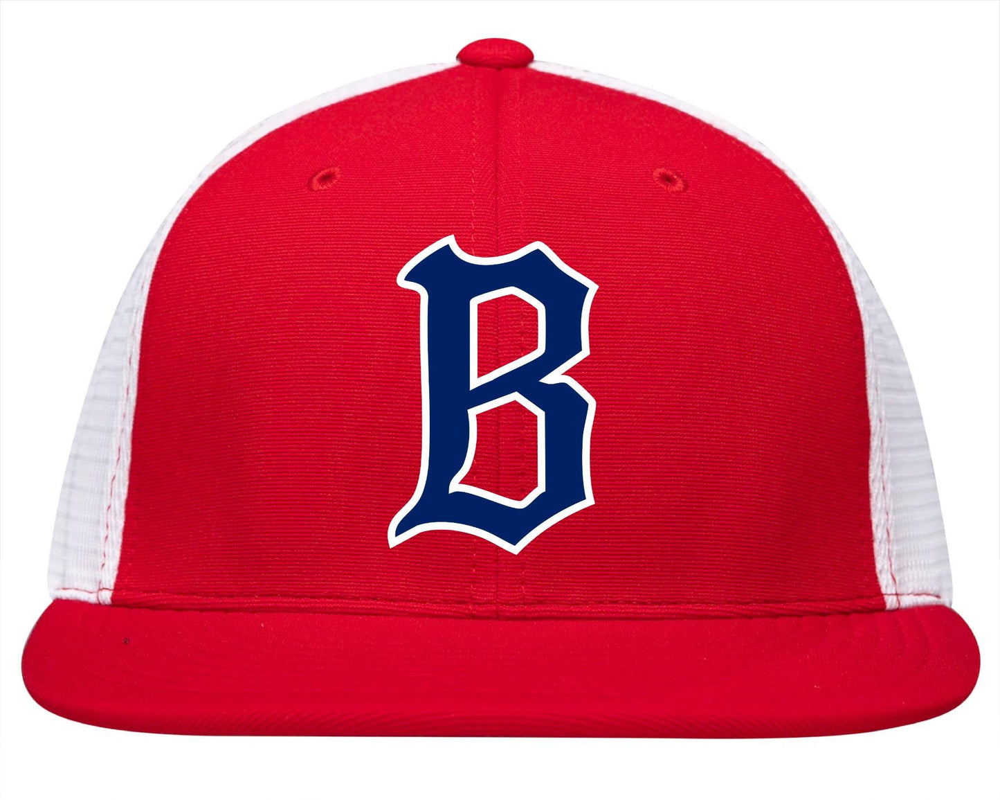 BlackJacks Baseball (team Hat) - Premium M2 Performance Trucker FlexFit - Red/White/Red